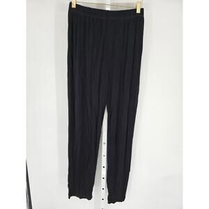 Frazier Lawrence Women's Black Ultra Hi Rise Loose Leg Elastic Waist Pant Size M